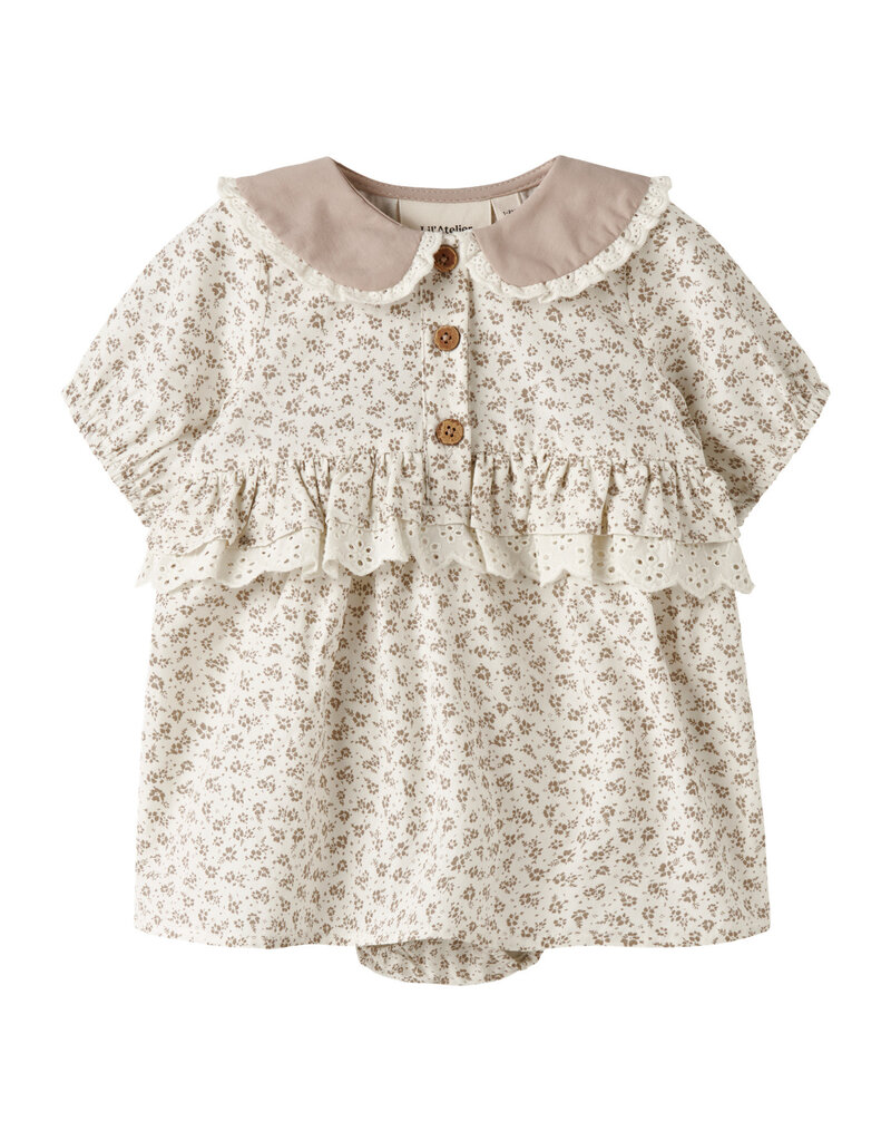 Lil' Atelier Jola Loose Body Dress Coconut Milk