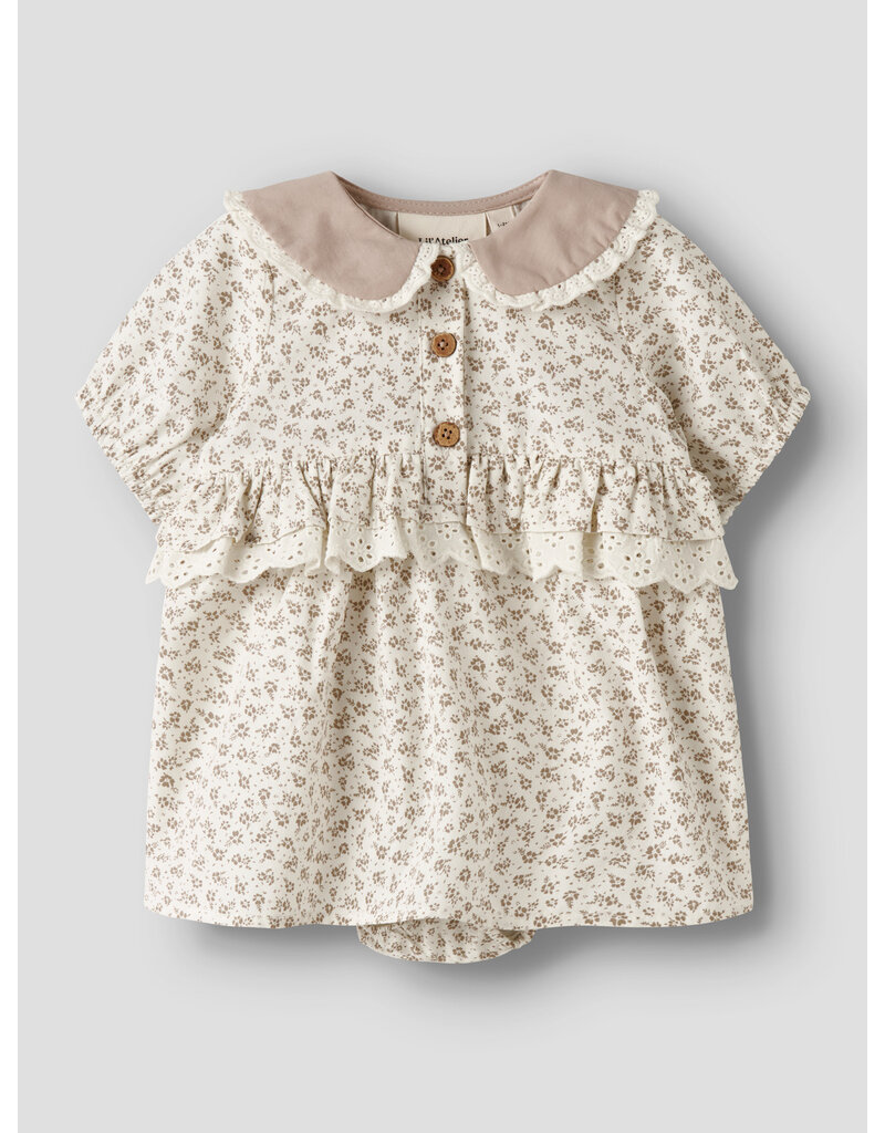 Lil' Atelier Jola Loose Body Dress Coconut Milk