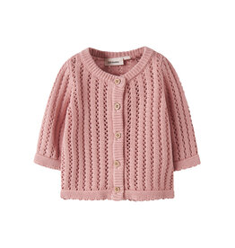 Lil' Atelier Fabiola Knit Cardigan Misty Rose