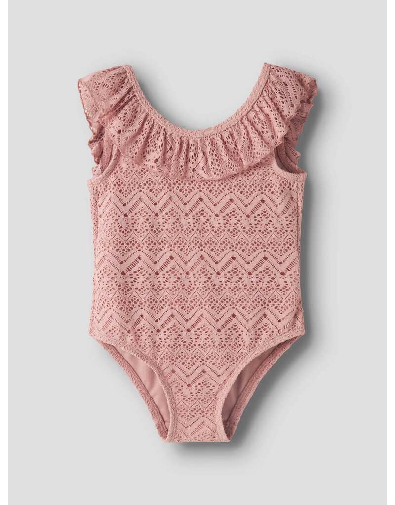 Lil' Atelier Feline Swimsuit Misty Rose