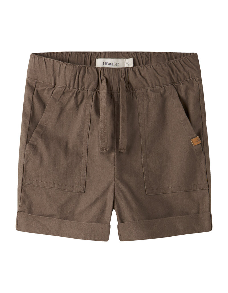 Lil' Atelier Frederik Loose Shorts Shitake