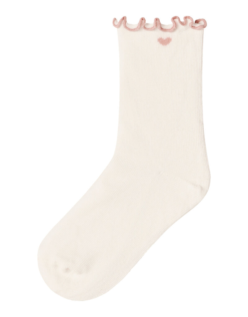 Lil' Atelier Ducia Socks Coconut Milk Misty Rose
