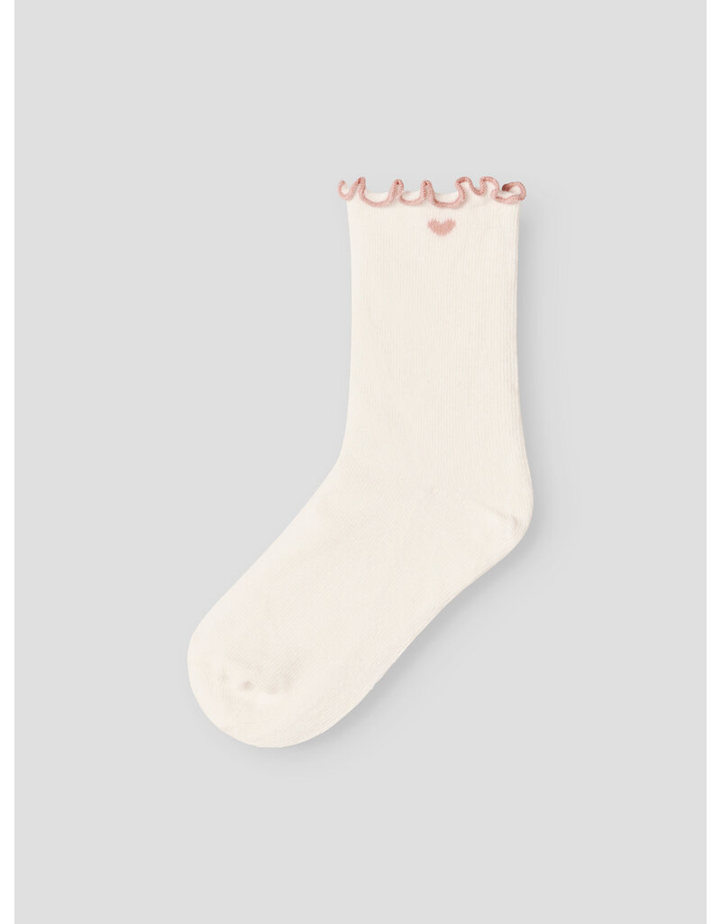 Lil' Atelier Ducia Socks Coconut Milk Misty Rose