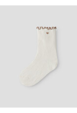 Lil' Atelier Ducia Socks Coconut Milk Oxford Tan