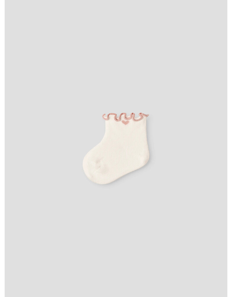 Lil' Atelier Ducia Socks baby Coconut Milk Misty Rose