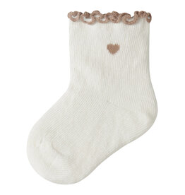 Lil' Atelier Ducia Socks baby Coconut Milk Oxford Tan