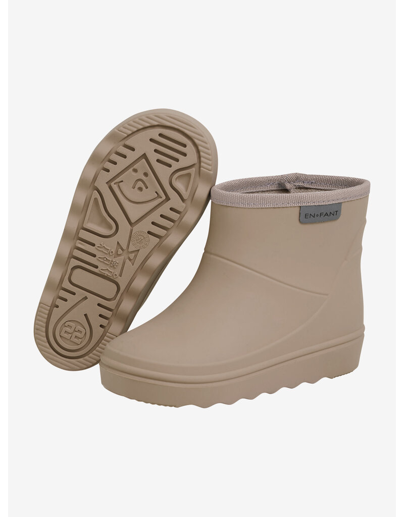 En Fant Rain Boots Short Solid Portabella