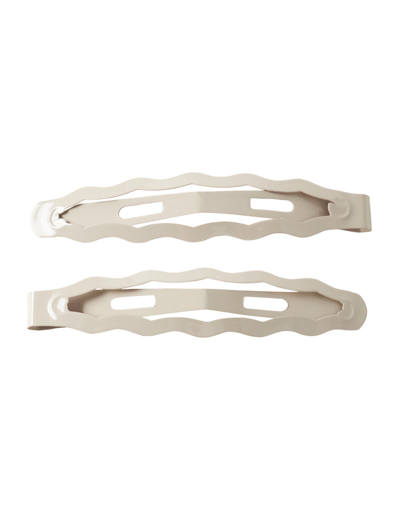 Lil' Atelier Faja 2Pack Hairclips Oxford Tan