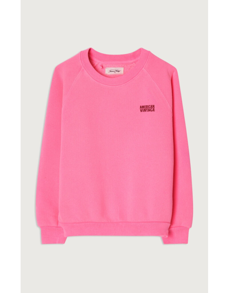 American Vintage Izubird Sweater Rose Fluo