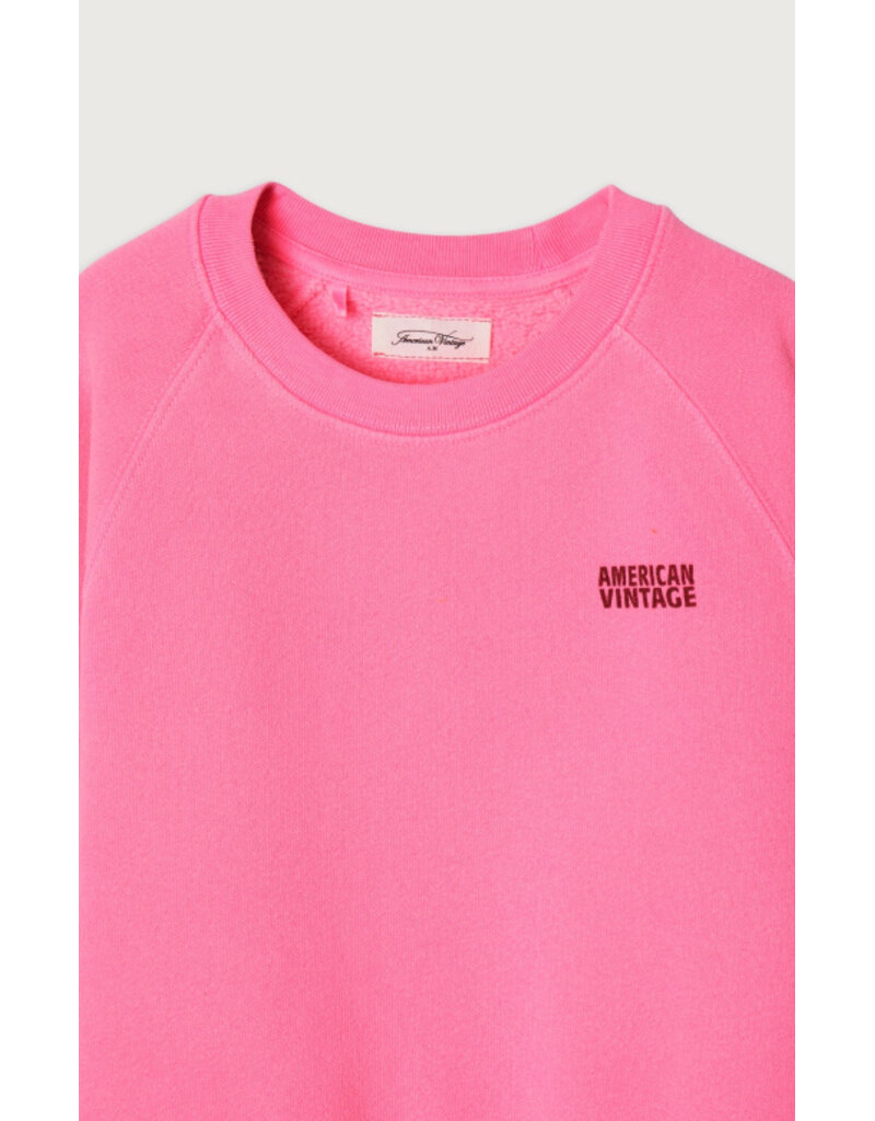 American Vintage Izubird Sweater Rose Fluo