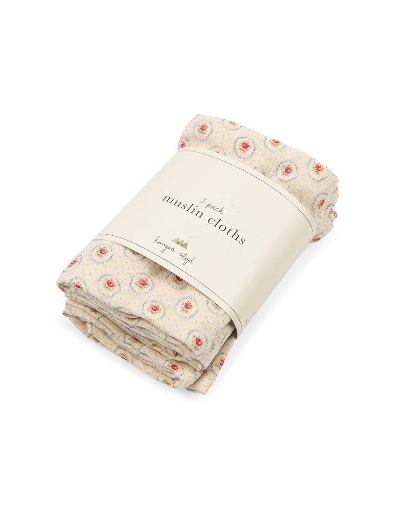Konges Sløjd 3 Pack Muslin Cloth Mirage