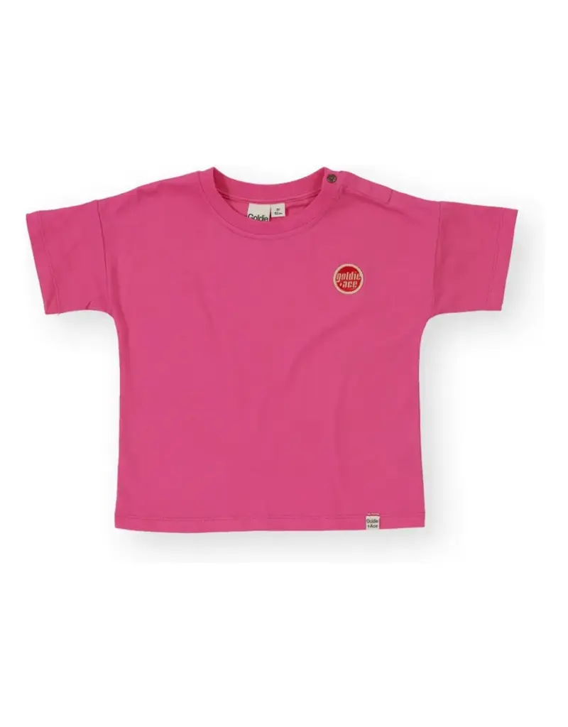 Goldie + Ace Essential Logo T-Shirt Pink