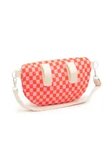 Ratatam Fanny Bag checked Pink & Red