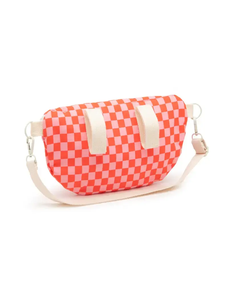 Ratatam Fanny Bag checked Pink & Red