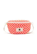 Ratatam Fanny Bag checked Pink & Red