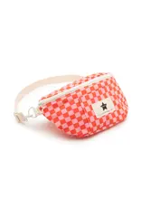 Ratatam Fanny Bag checked Pink & Red