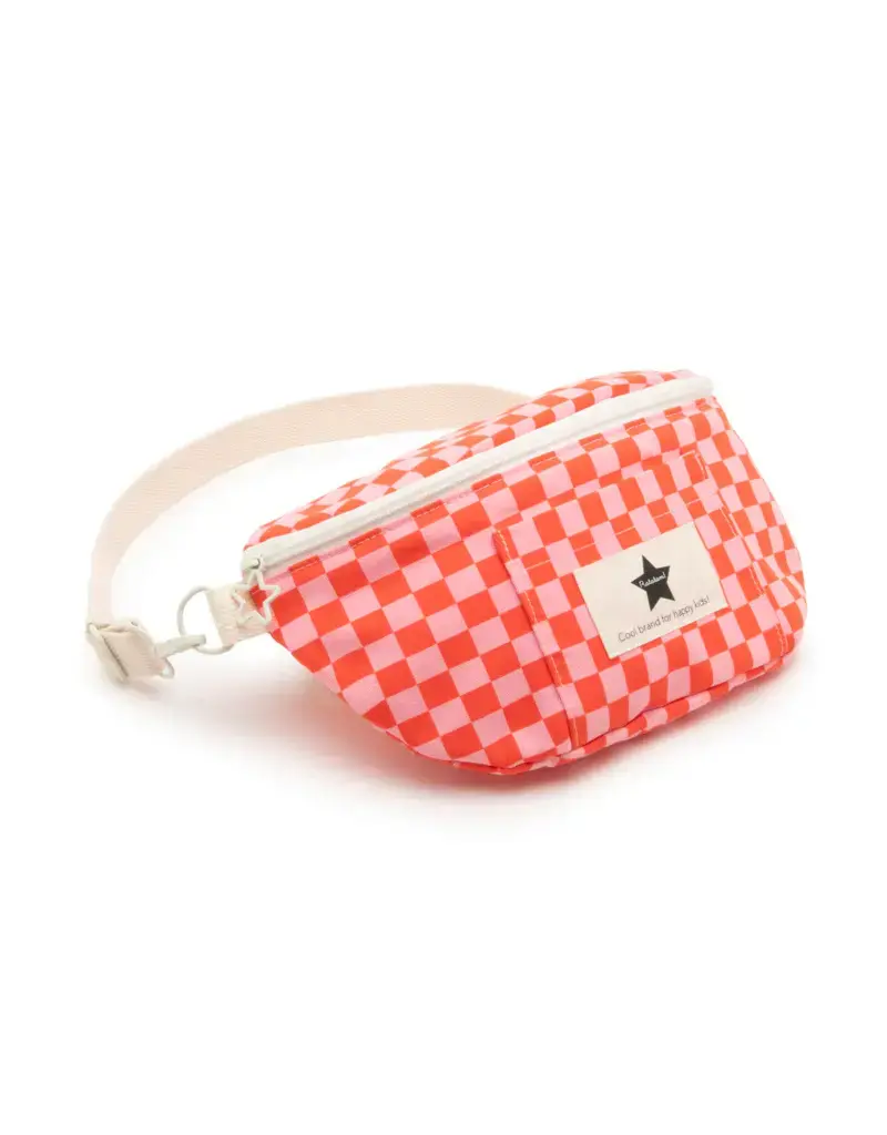 Ratatam Fanny Bag checked Pink & Red