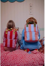 Sticky Lemon Backpack Medium Lemon Tree Stripes Red Apple Rosebay Pink