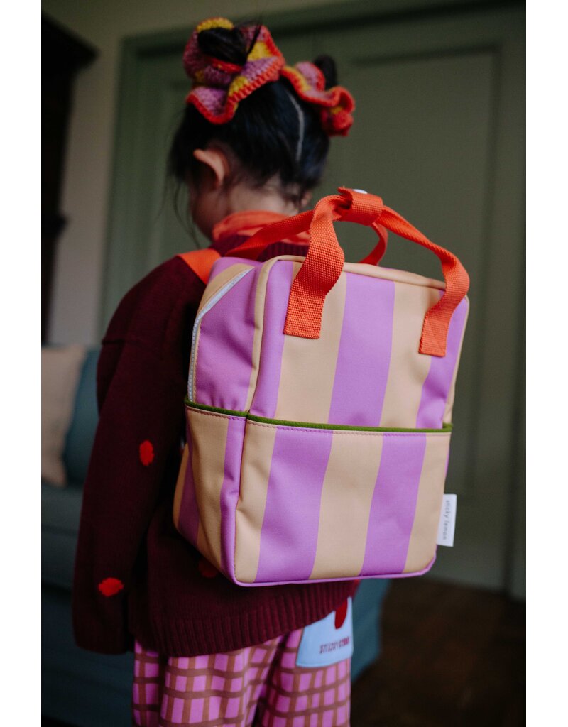 Sticky Lemon Backpack Small Lemon Tree Stripes Rosebay Pink Apple Juice