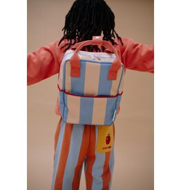 Sticky Lemon Backpack Small Lemon Tree Stripes Cloud Blue Twiggy Beige