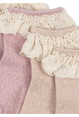Konges Sløjd 2Pack Glitter Frill Socks Rosette