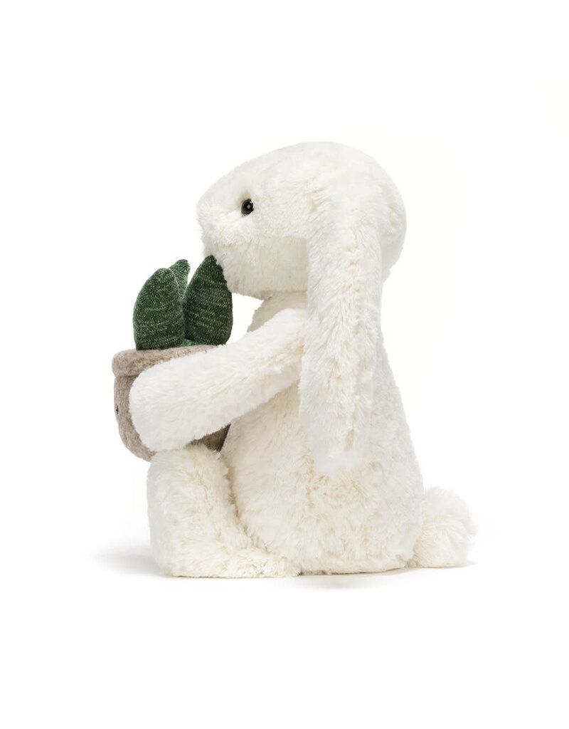 Jellycat Cream Bunny with Plant