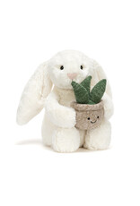 Jellycat Cream Bunny with Plant