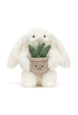 Jellycat Cream Bunny with Plant