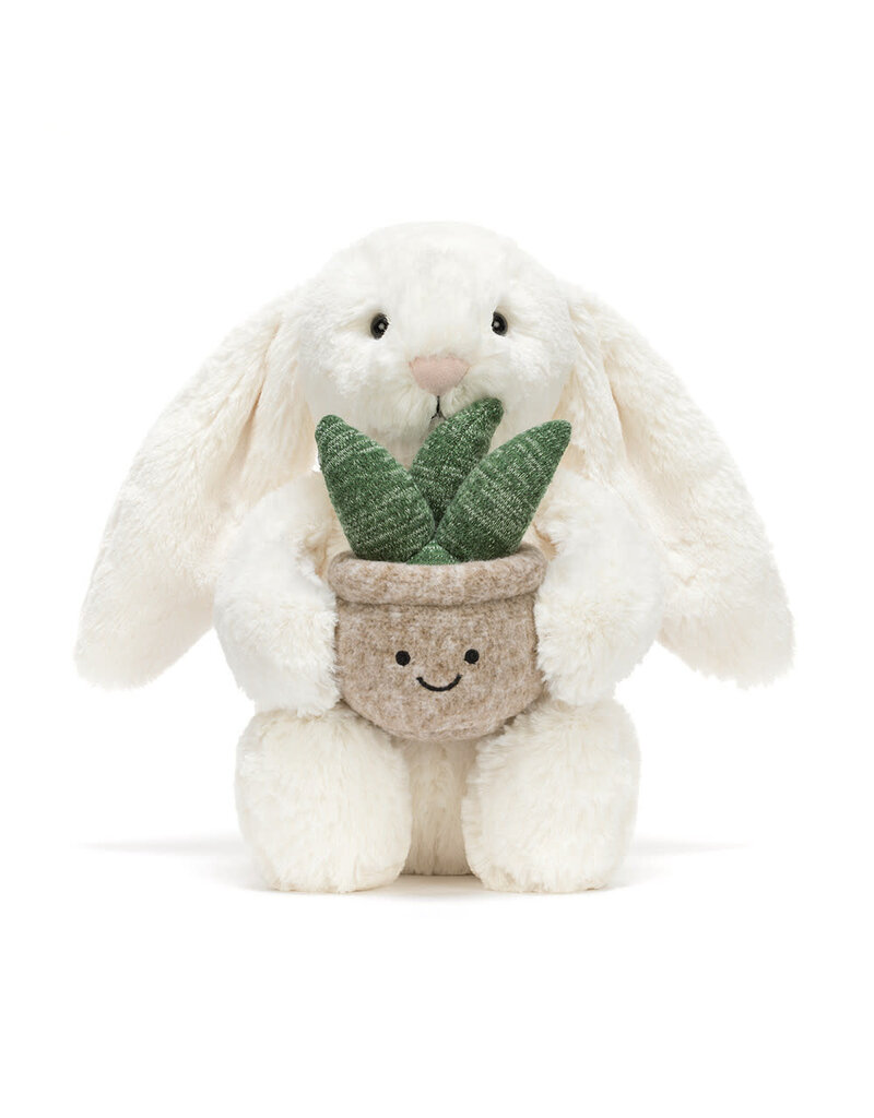 Jellycat Cream Bunny with Plant