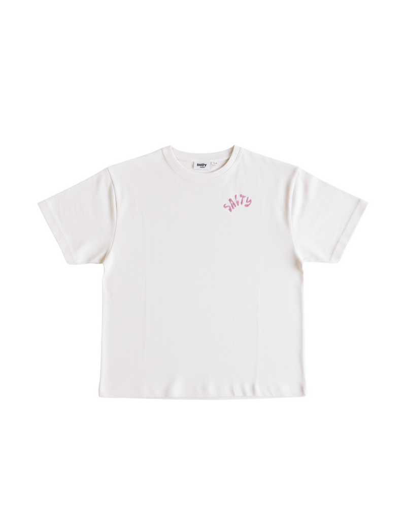 Salty Stitch Salty Seastar Tee Off White