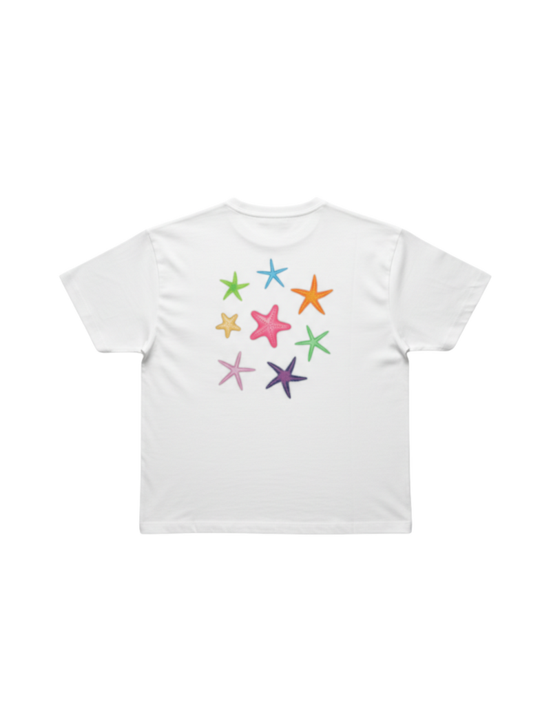 Salty Stitch Salty Seastar Tee Off White