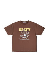 Salty Stitch Salty Pearl Tee Brown