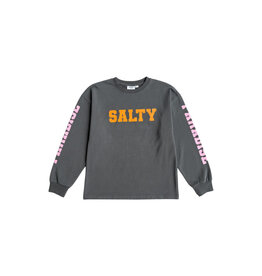 Salty Stitch Salty Paradise skater tee - Dark grey 4y