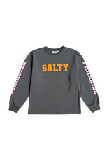 Salty Stitch Salty Paradise skater tee - Dark grey