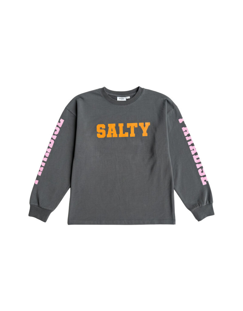 Salty Stitch Salty Paradise skater tee - Dark grey 4y