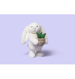 Jellycat Cream Bunny with Plant