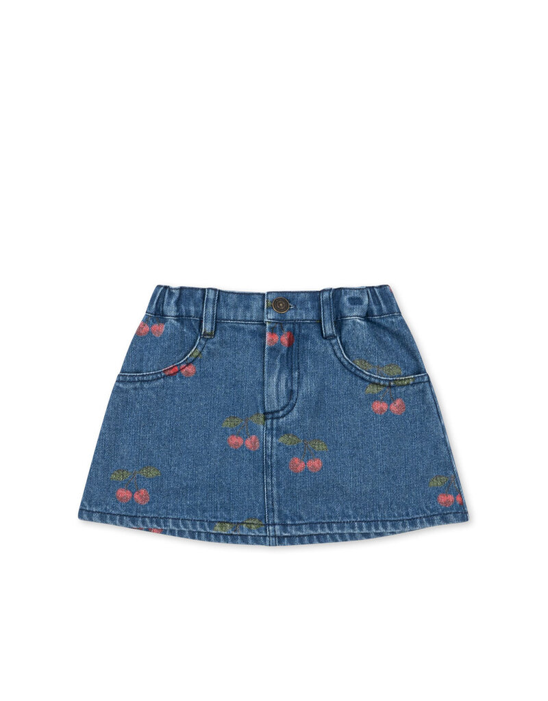 Konges Sløjd Magot Printed Skirt Ma Grande Cerise Denim