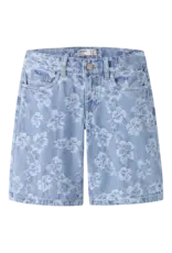 name it Rose  Jacq Long Shorts Light Denim Blue