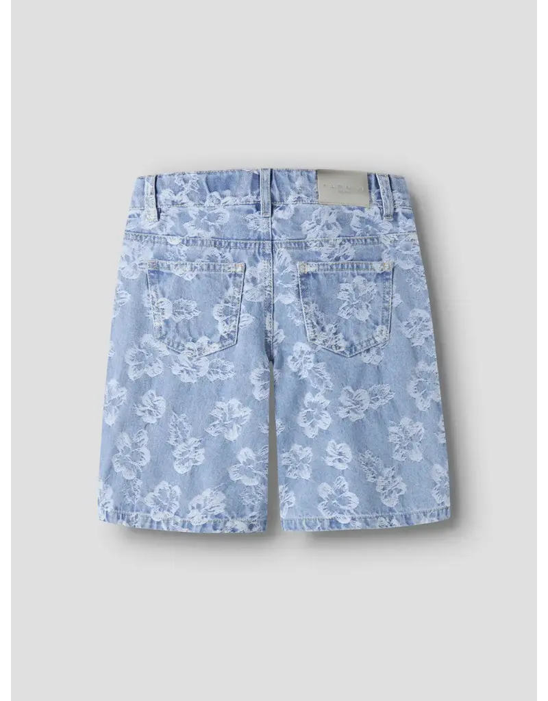 name it Rose  Jacq Long Shorts Light Denim Blue