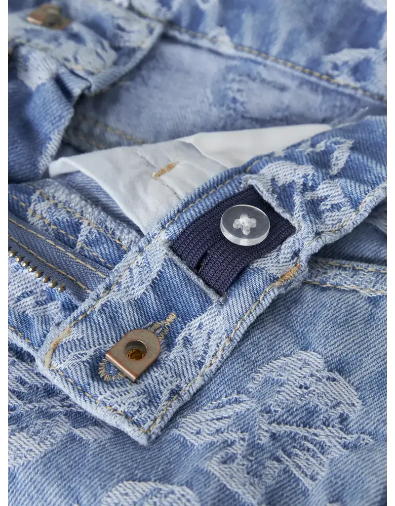 name it Rose  Jacq Long Shorts Light Denim Blue