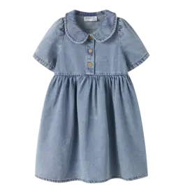 name it Poppy Denim Dress Medium Blue