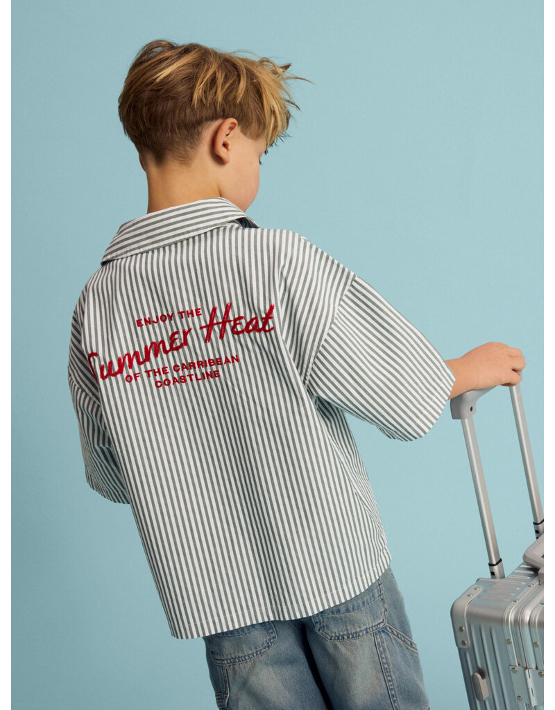 name it Herni Overshirt Garden Topiary Urban Red