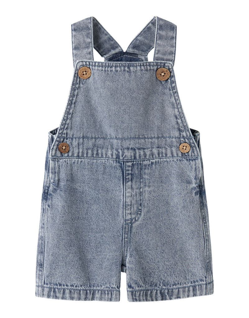 Lil' Atelier Funda Loose Shortall Medium Blue Denim