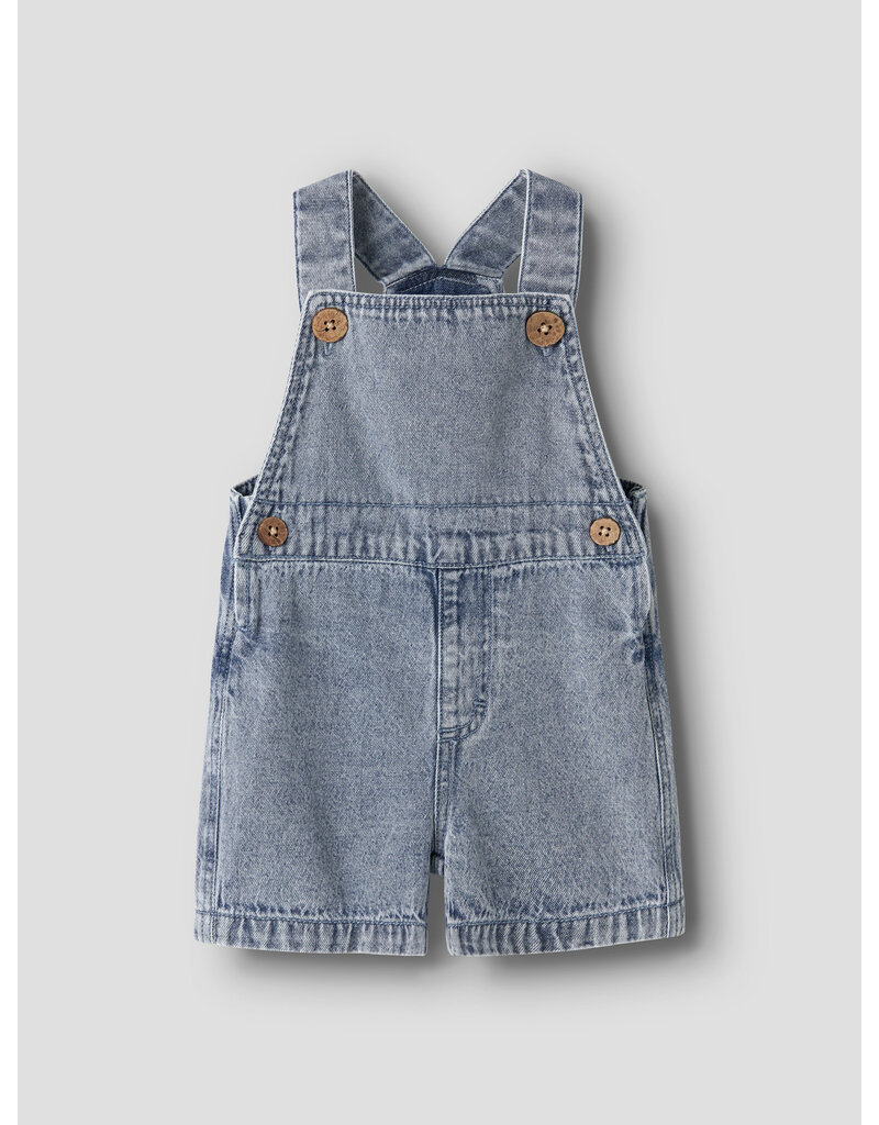 Lil' Atelier Funda Loose Shortall Medium Blue Denim