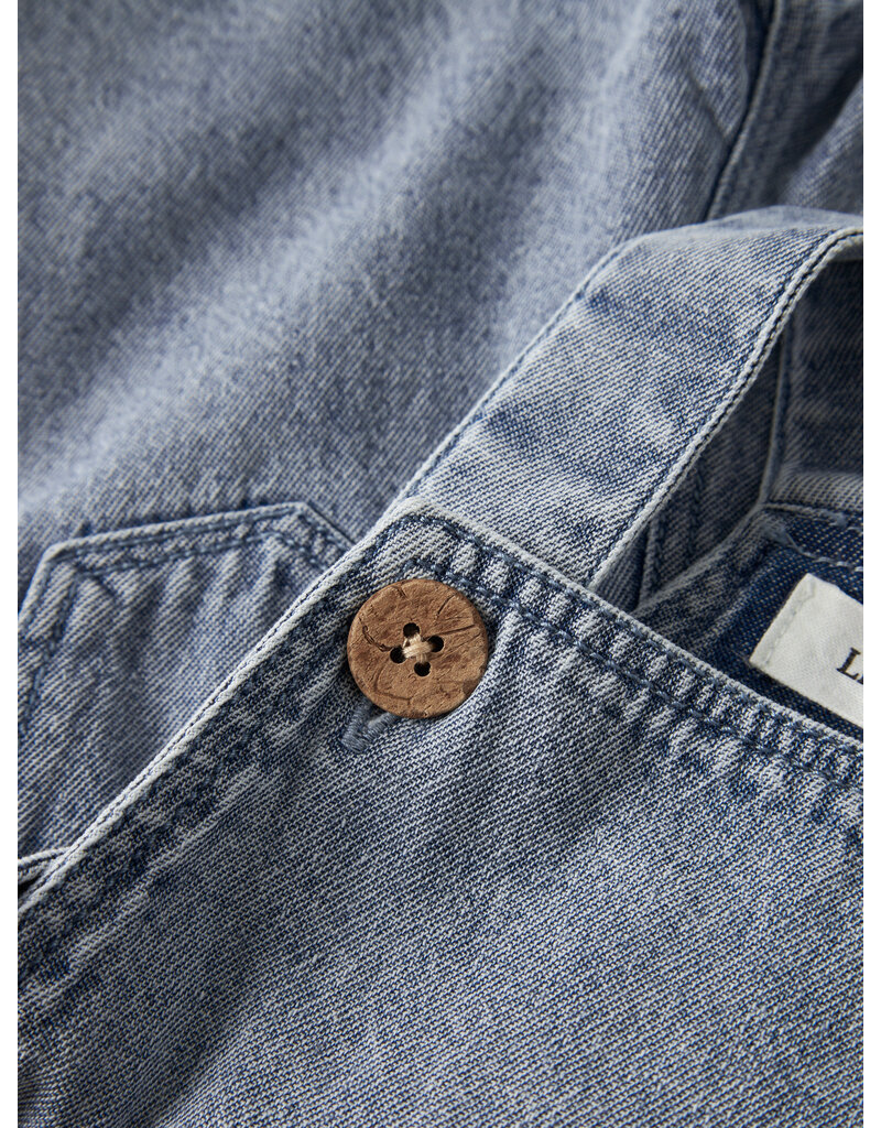Lil' Atelier Funda Loose Shortall Medium Blue Denim