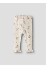 Lil' Atelier Gayo Ska Slim Leggings Coconut Milk Flower