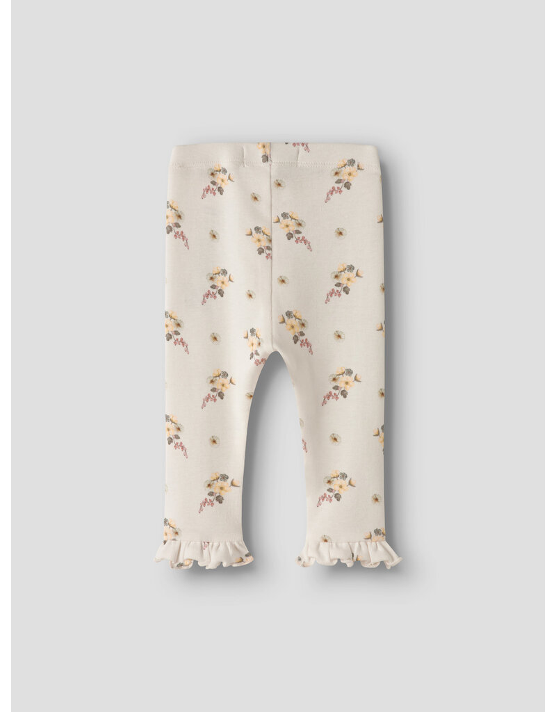 Lil' Atelier Gayo Ska Slim Leggings Coconut Milk Flower