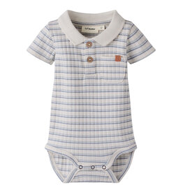 Lil' Atelier Haldur Slim Body Coconut Milk Dusty Blue