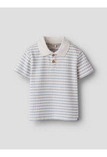 Lil' Atelier haldur Loose Polo Kids Coconut Milk Dusty blue