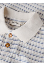 Lil' Atelier haldur Loose Polo Kids Coconut Milk Dusty blue